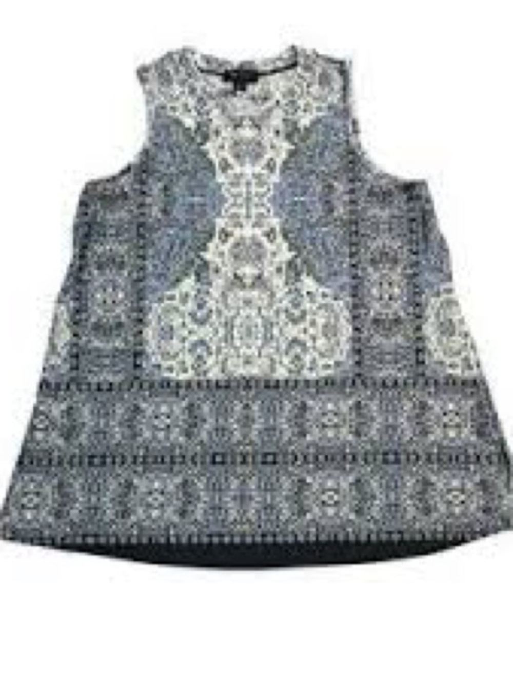 AGB Women’s Sleeveless Paisley Print Tank Top – Size Large